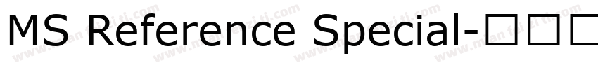 MS Reference Special字体转换